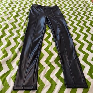 Fashion Nova Sleek Black Faux Leather Pants